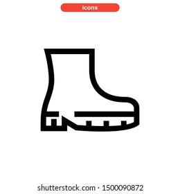 shoes icon isolated sign symbol vector illustration - high quality black style vector icons
