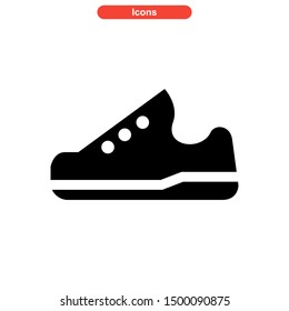shoes icon isolated sign symbol vector illustration - high quality black style vector icons
