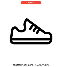 shoes icon isolated sign symbol vector illustration - high quality black style vector icons
