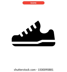 shoes icon isolated sign symbol vector illustration - high quality black style vector icons
