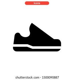 shoes icon isolated sign symbol vector illustration - high quality black style vector icons
