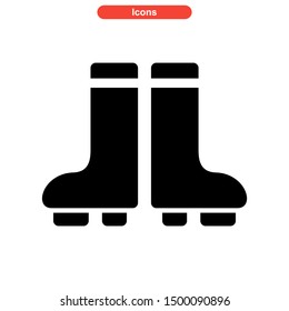 shoes icon isolated sign symbol vector illustration - high quality black style vector icons
