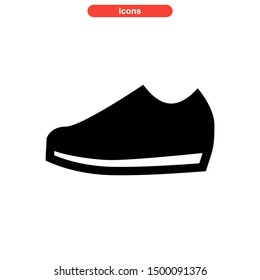 shoes icon isolated sign symbol vector illustration - high quality black style vector icons
