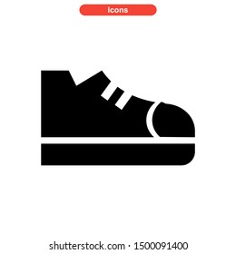 shoes icon isolated sign symbol vector illustration - high quality black style vector icons
