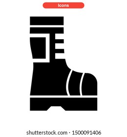 shoes icon isolated sign symbol vector illustration - high quality black style vector icons

