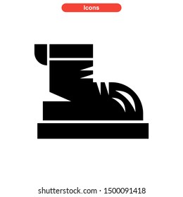 shoes icon isolated sign symbol vector illustration - high quality black style vector icons
