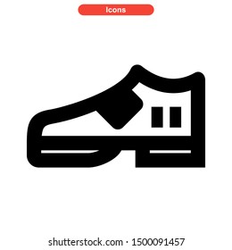 shoes icon isolated sign symbol vector illustration - high quality black style vector icons
