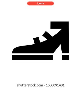 shoes icon isolated sign symbol vector illustration - high quality black style vector icons

