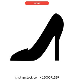 shoes icon isolated sign symbol vector illustration - high quality black style vector icons
