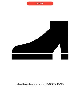 shoes icon isolated sign symbol vector illustration - high quality black style vector icons
