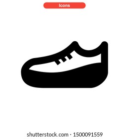 shoes icon isolated sign symbol vector illustration - high quality black style vector icons
