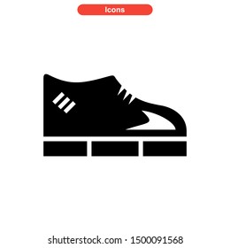 shoes icon isolated sign symbol vector illustration - high quality black style vector icons
