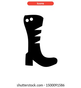 shoes icon isolated sign symbol vector illustration - high quality black style vector icons
