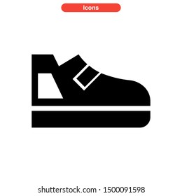 shoes icon isolated sign symbol vector illustration - high quality black style vector icons
