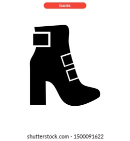 shoes icon isolated sign symbol vector illustration - high quality black style vector icons
