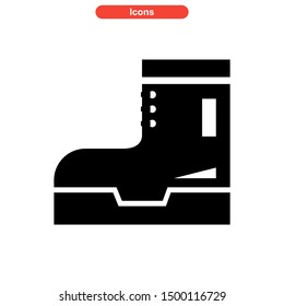 shoes icon isolated sign symbol vector illustration - high quality black style vector icons
