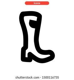 shoes icon isolated sign symbol vector illustration - high quality black style vector icons
