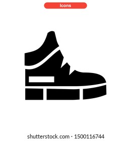 shoes icon isolated sign symbol vector illustration - high quality black style vector icons
