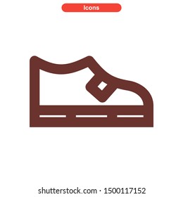 shoes icon icon isolated sign symbol vector illustration - High quality and colored vector icons.
