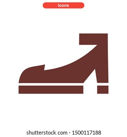 shoes icon icon isolated sign symbol vector illustration - High quality and colored vector icons.
