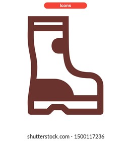 shoes icon icon isolated sign symbol vector illustration - High quality and colored vector icons.

