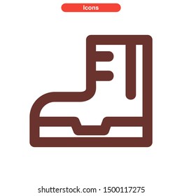 shoes icon icon isolated sign symbol vector illustration - High quality and colored vector icons.
