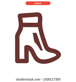 shoes icon icon isolated sign symbol vector illustration - High quality and colored vector icons.
