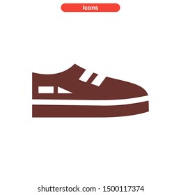 shoes icon icon isolated sign symbol vector illustration - High quality and colored vector icons.
