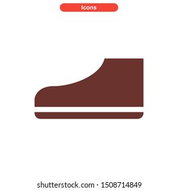 shoes icon isolated sign symbol vector illustration - High quality colored vector icons
