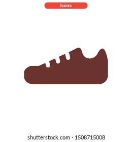 shoes icon isolated sign symbol vector illustration - High quality colored vector icons
