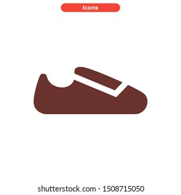 shoes icon isolated sign symbol vector illustration - High quality colored vector icons
