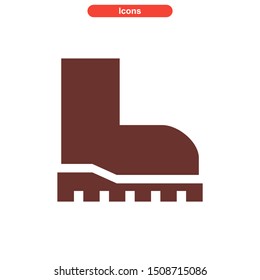 shoes icon isolated sign symbol vector illustration - High quality colored vector icons
