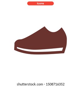 shoes icon isolated sign symbol vector illustration - High quality colored vector icons
