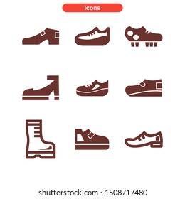 shoes icon isolated sign symbol vector illustration - Collection of high quality colored vector icons
