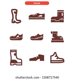 shoes icon isolated sign symbol vector illustration - Collection of high quality colored vector icons
