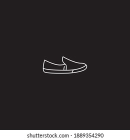 Shoes icon line symbol. Isolated vector illustration of icon sign concept for your web site mobile app logo UI design.