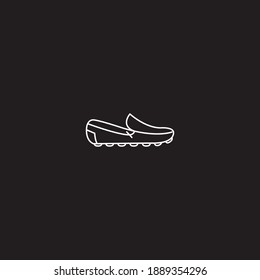 Shoes icon line symbol. Isolated vector illustration of icon sign concept for your web site mobile app logo UI design.