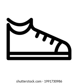 shoes icon lineal style vector illustration