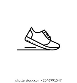 Shoes icon linear logo isolated