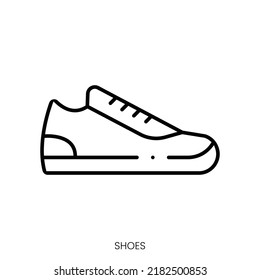 shoes icon. Linear style sign isolated on white background. Vector illustration