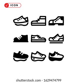 shoes icon or logo isolated sign symbol vector illustration - Collection of high quality black style vector icons
