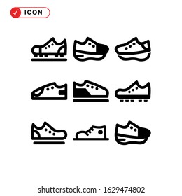 shoes icon or logo isolated sign symbol vector illustration - Collection of high quality black style vector icons
