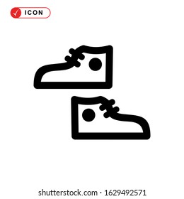 shoes icon or logo isolated sign symbol vector illustration - high quality black style vector icons
