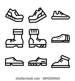 shoes icon or logo isolated sign symbol vector illustration - Collection of high quality black style vector icons
