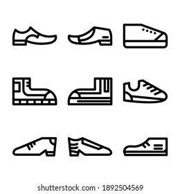 shoes icon or logo isolated sign symbol vector illustration - Collection of high quality black style vector icons
