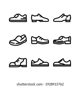 shoes icon or logo isolated sign symbol vector illustration - Collection of high quality black style vector icons
