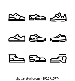 shoes icon or logo isolated sign symbol vector illustration - Collection of high quality black style vector icons
