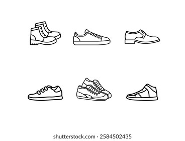 shoes icon or logo isolated sign symbol vector illustration - Collection of high quality black style vector icons