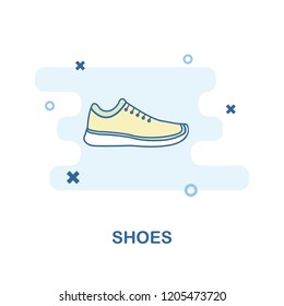 Shoes icon. Monochrome style design from clothes icon collection. UI and UX. Pixel perfect shoes icon. For web design, apps, software, print usage.