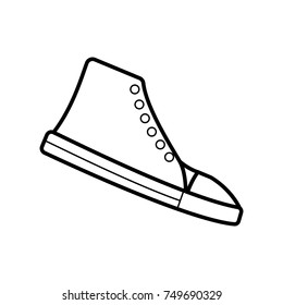 shoes icon outline